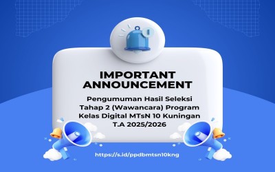 PENGUMUMAN & INFORMASI TEKNIS KEGIATAN PASCA PENGUMUMAN HASIL SELEKSI TAHAP 1 & 2