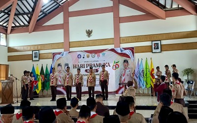 Peringatan Hari Pramuka ke-65, Lima Siswa dan Dua Pembina MTsN 10 Kuningan Raih Penghargaan